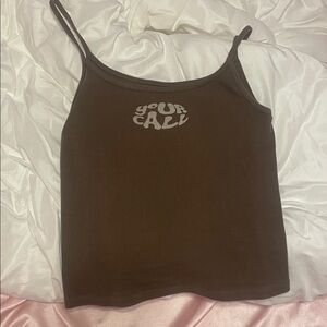 Brandy Melville Chocolate Brown Camisole